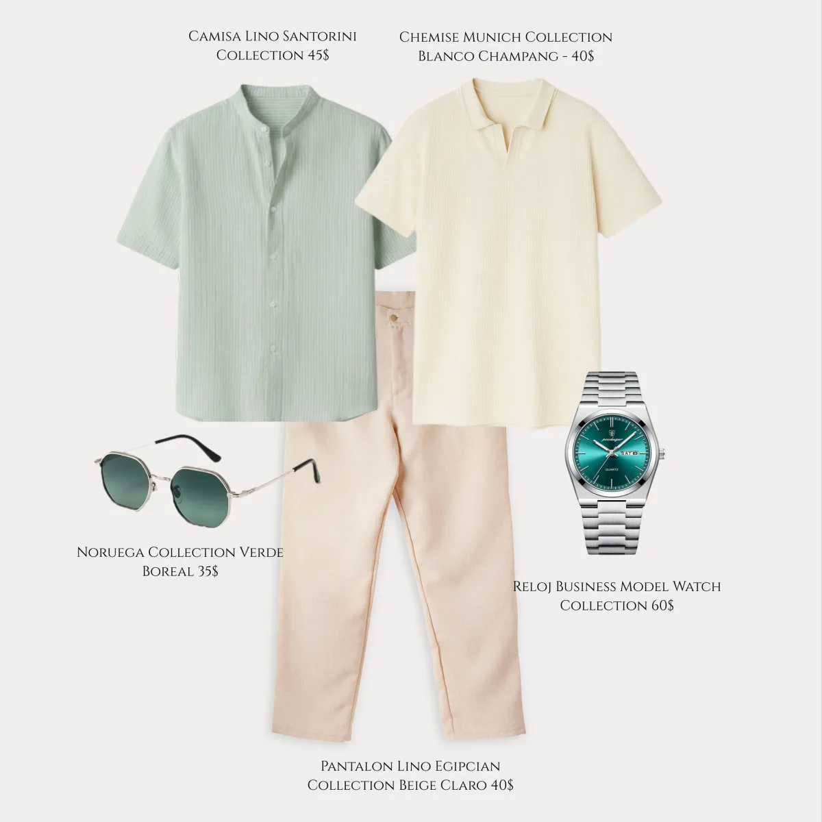 Outfit Santorini Green Edition And Munich Collection